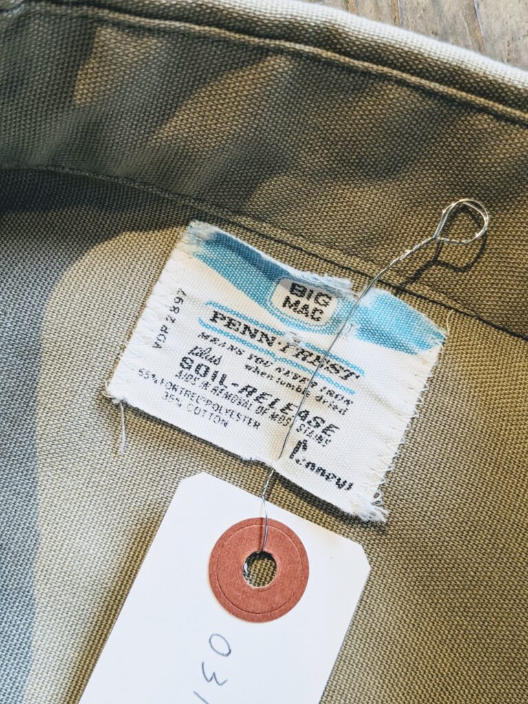 1960s USA BIG MAC L/S Work Shirt Beige Mens-M – ataco garage blog