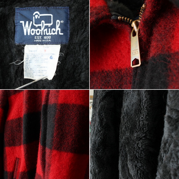 70s 80s USA製 Woolrich ウールリッチ バッファローチェック ウール