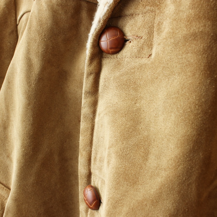 70s 80s USA Sears スウェード レザー コート ジャケット メンズML相当