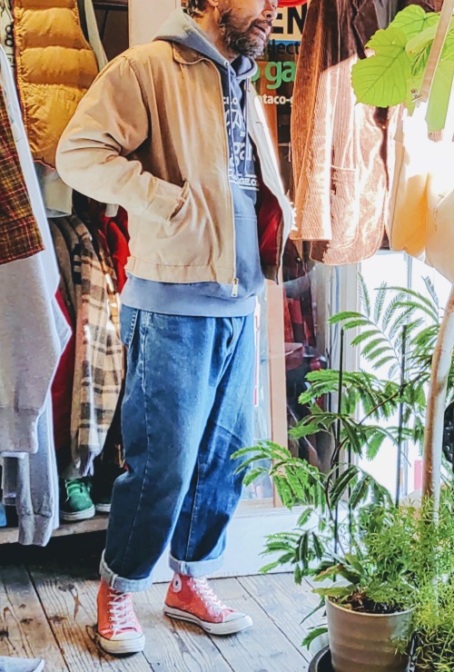 80s USA製 carhartt カーハート キルティングライナー 中綿 デトロイト