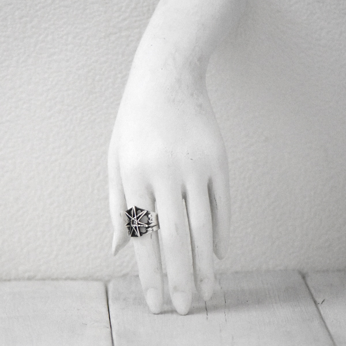 七芒星 デザイン シルバー925 リング 指輪 [誕生石]【cooldust