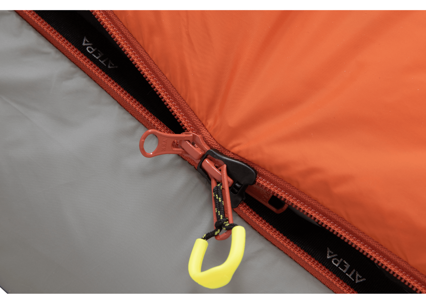 Atepa 3 in 1 Down Backpacking Sleeping Bag 44.6F to 10.4F Orange