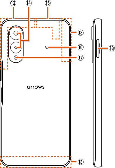 各部の名称と機能 | arrows We2 | オンラインマニュアル（取扱説明書