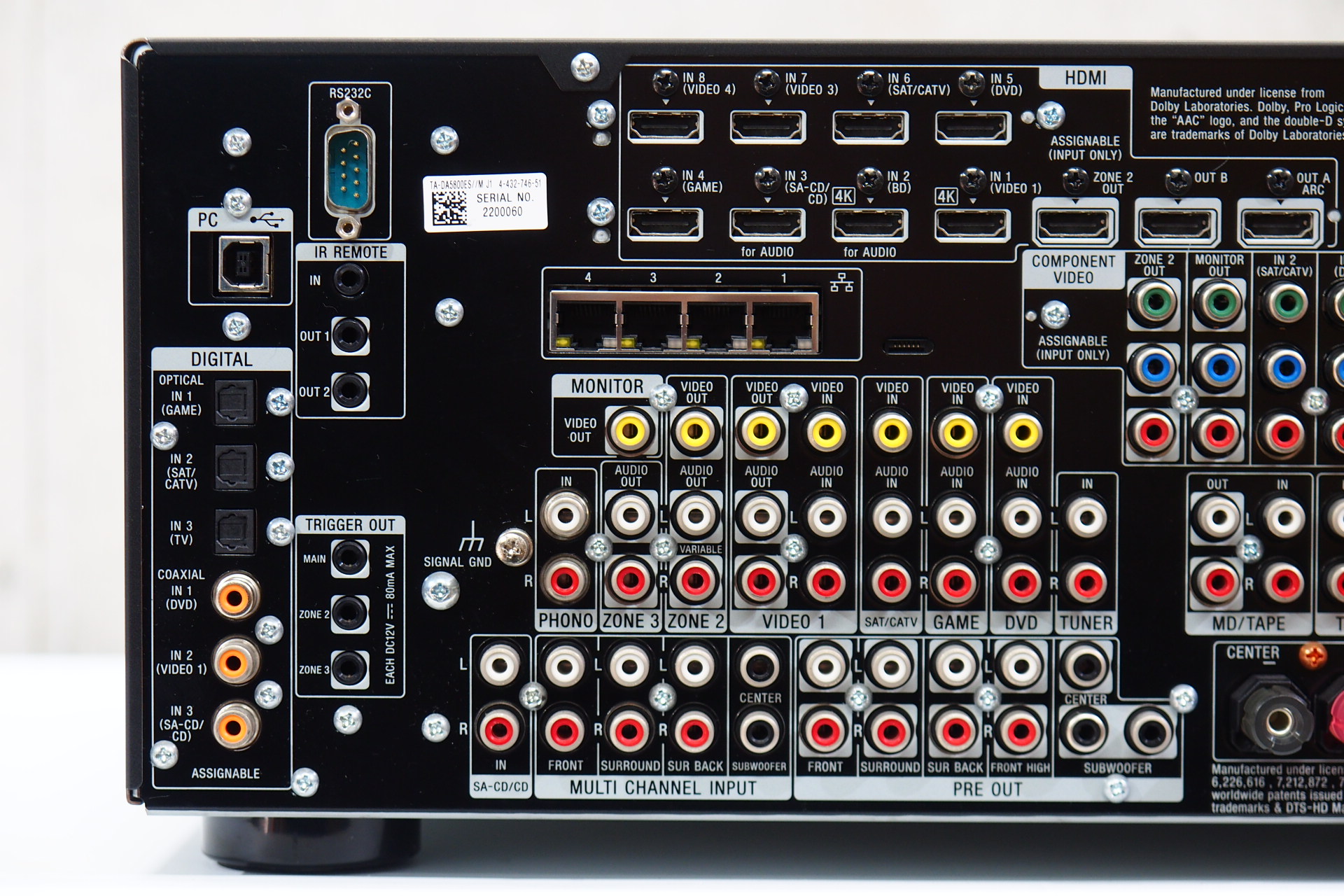 アバックWEB-SHOP / 【中古】SONY TA-DA5800ES【コード01-07965】