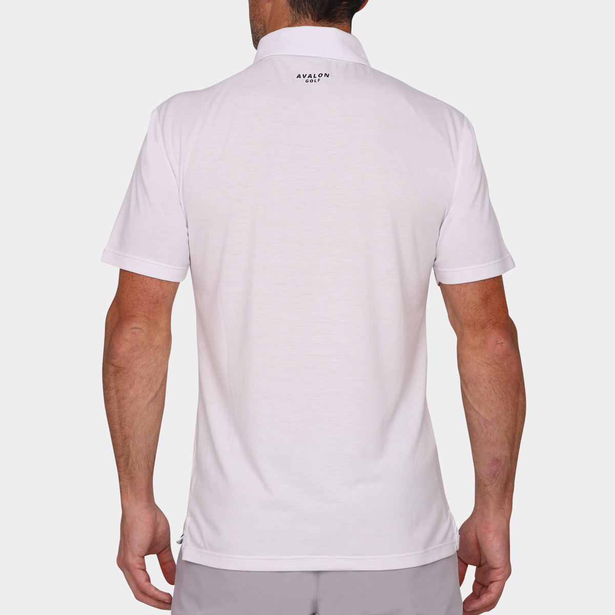 White Golf Polo Shirt for Men | The Avalon Golf Players Polo