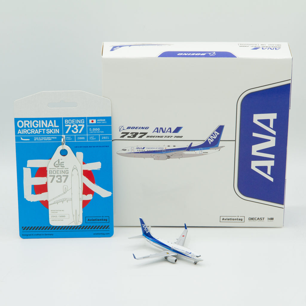 Airplane Skin Tags | ANA Boeing 737 JA02AN Edition 1:400 Set