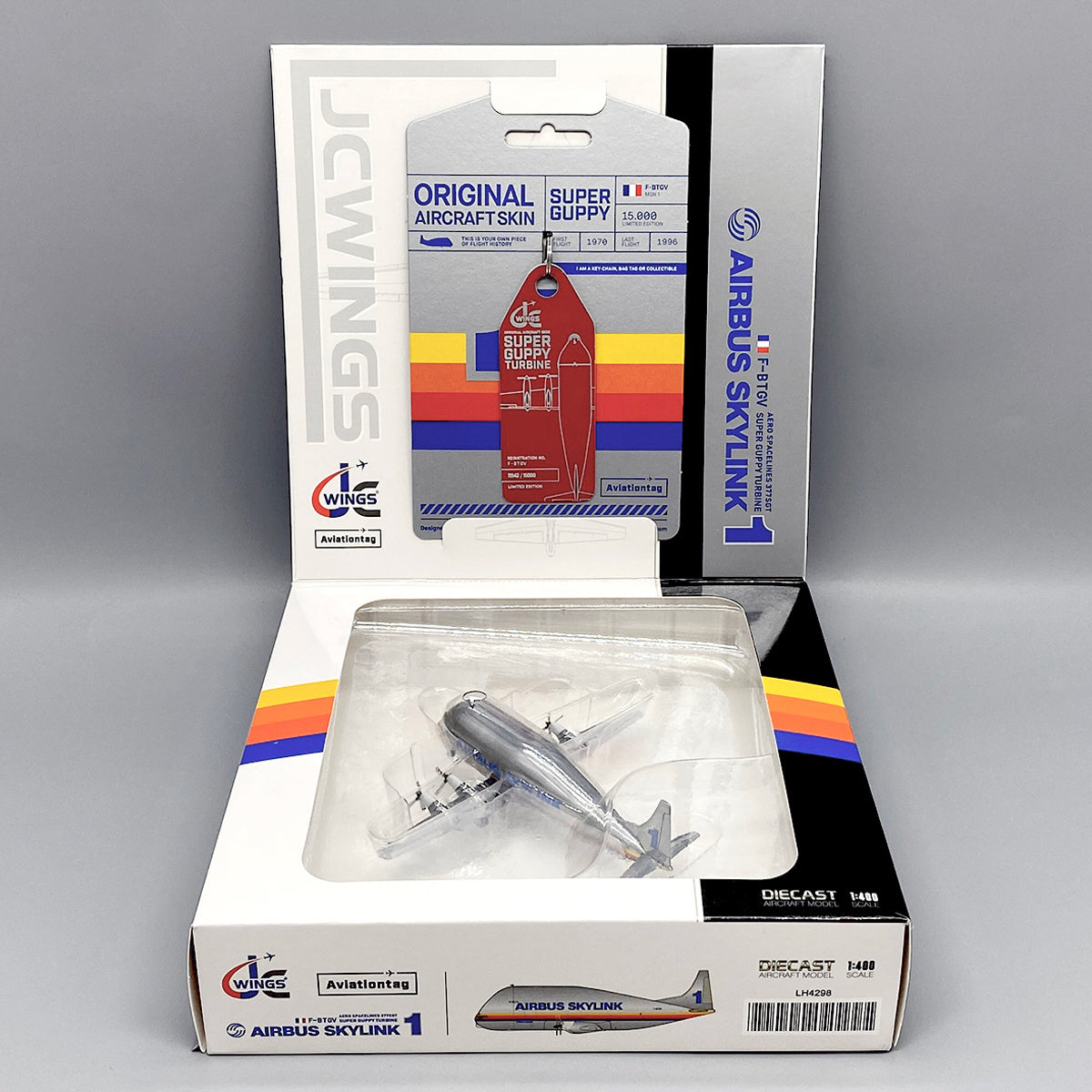 Super Guppy Edition 1:400 Modell + Schlüsselanhänger – Aviationtag