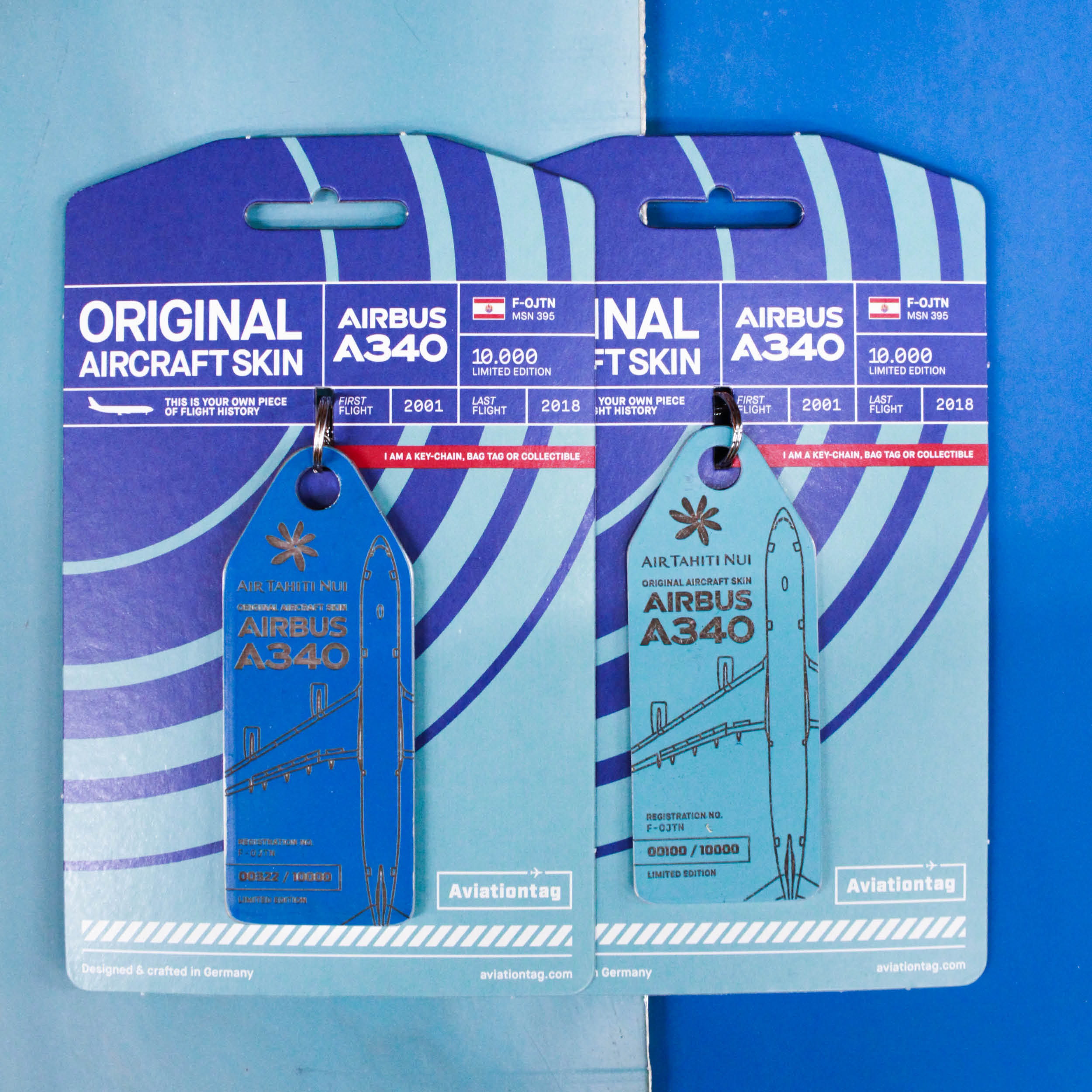 Original Aircraft Skin Tags | Aviationtag X Air Tahiti Nui F-OJTN