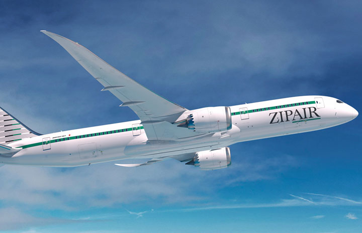 ZIPAIR、787-9を27年度以降導入 JAL機を10機規模改修