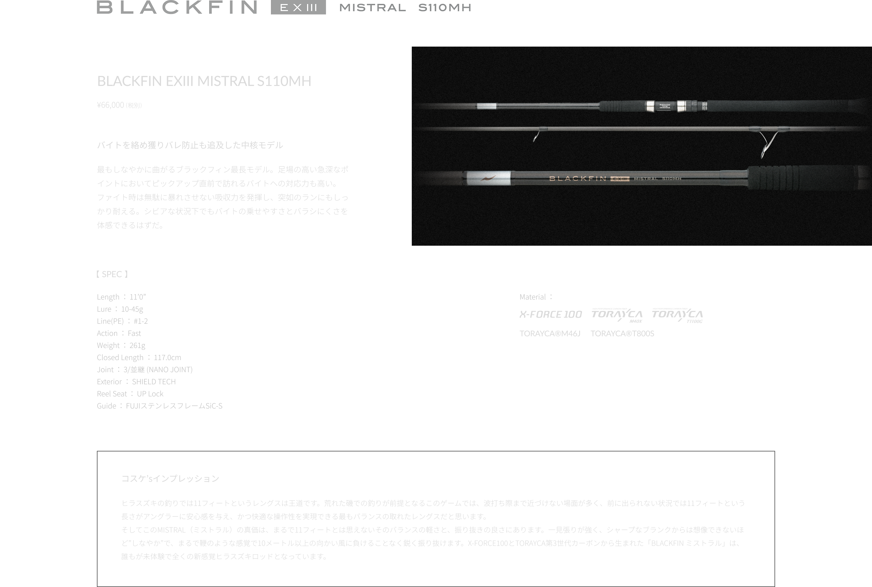 BLACKFIN EXⅢ | APIA