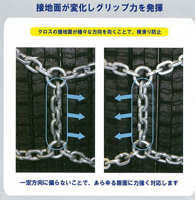 SCC製ダイヤモンドブルー・大型・バス用ケーブルチェーン限界価格！！