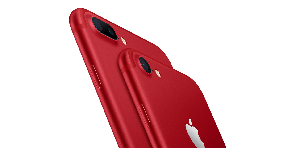 Apple、iPhone 7とiPhone 7 Plus (PRODUCT)RED™ Special Editionを発表