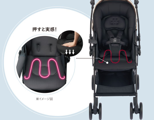 たかゆき ベビーカー　Aprica ラクーナ　ビッテ　クッション ラクーナ ビッテ クッション<2022年モデル>(アカチャンホンポ限定