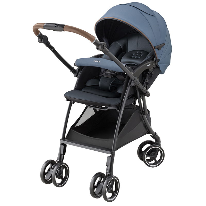 軽量オート4輪両対面A形ベビーカー「ラクーナ クッション フリー