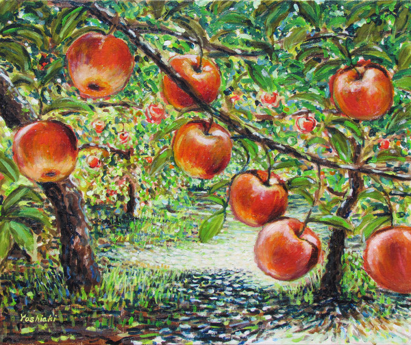 りんご園」 by 野沢嘉昭｜Artmeter｜暮らしを彩るアートが、きっと見つかる