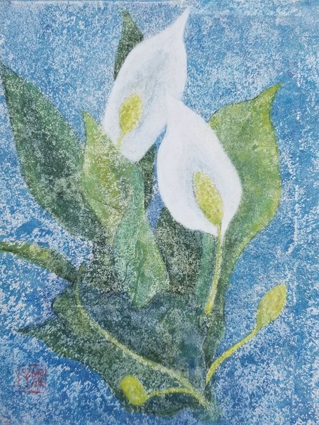 水芭蕉」 by 陽慈音(はるじおん)｜Artmeter｜暮らしを彩るアートが