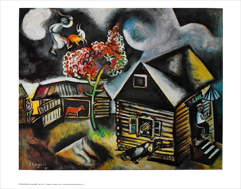 マルク・シャガール ポスター 雨1911 A2537|アート＆フレーム|絵と額縁