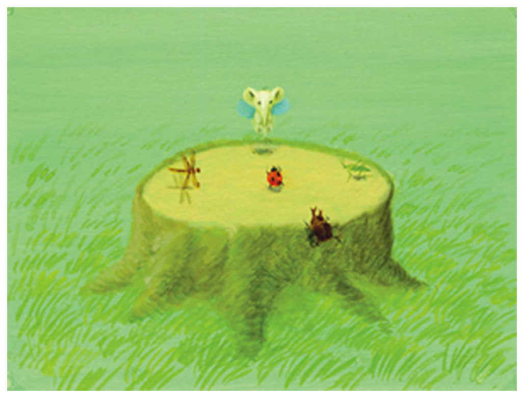 葉祥明 絵画(ダイヤモンド・スクリーニング) はちぞうの森のコンサート