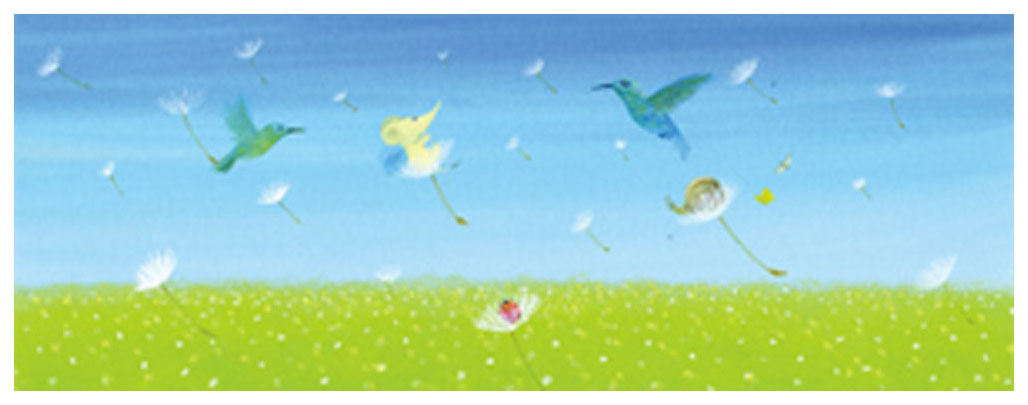 葉祥明 絵画(ダイヤモンド・スクリーニング) はちぞうの夢の花園 5586