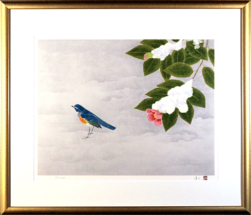 上村淳之「春雪小禽」卸価格販売