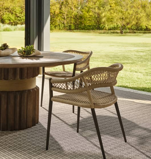 2038 - Bates Large Coffee Table - Burnt Brass, Iron