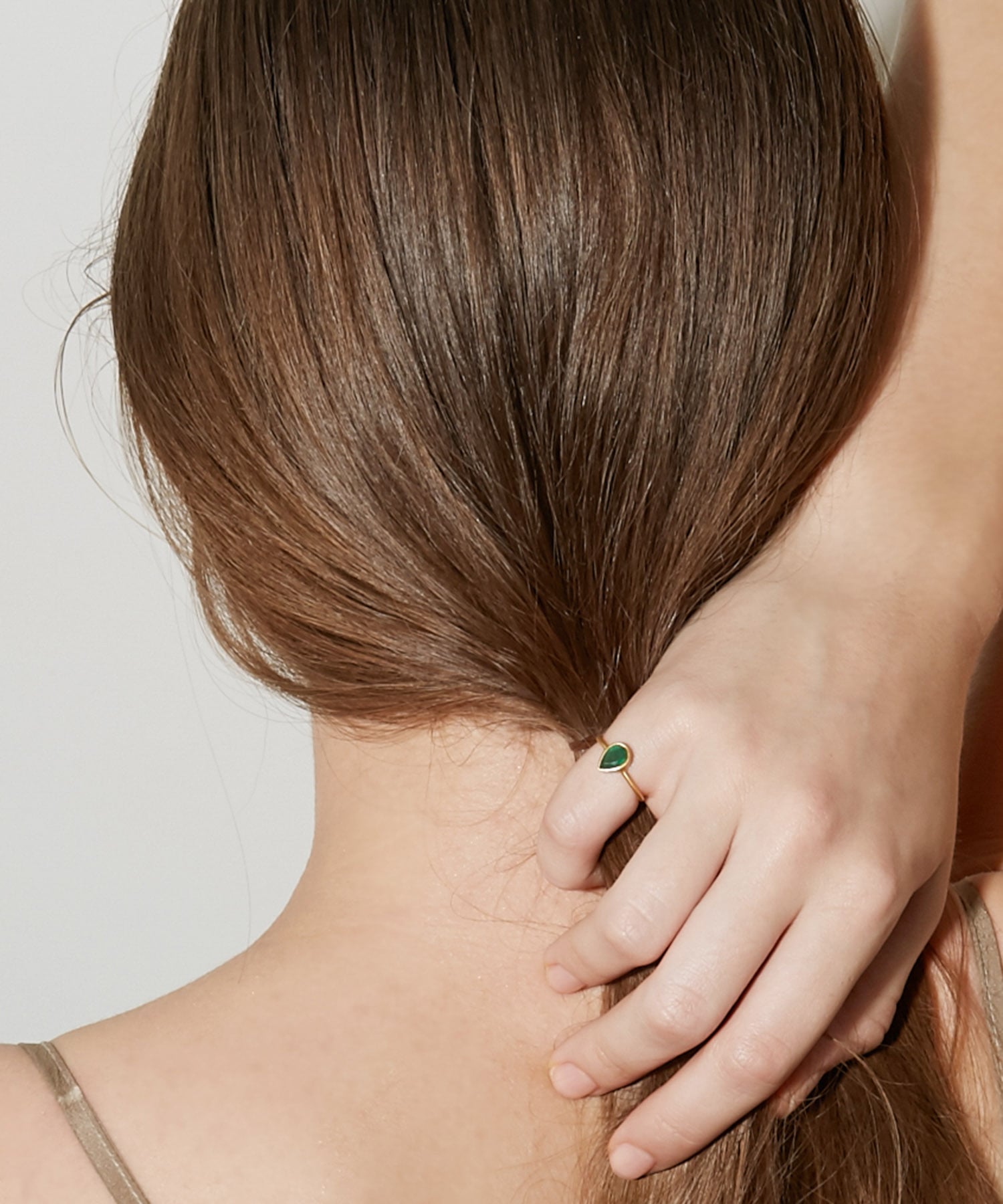 eden] K10 pear-shaped emerald ring｜ARTIDA OUD（アルティーダ ウード）