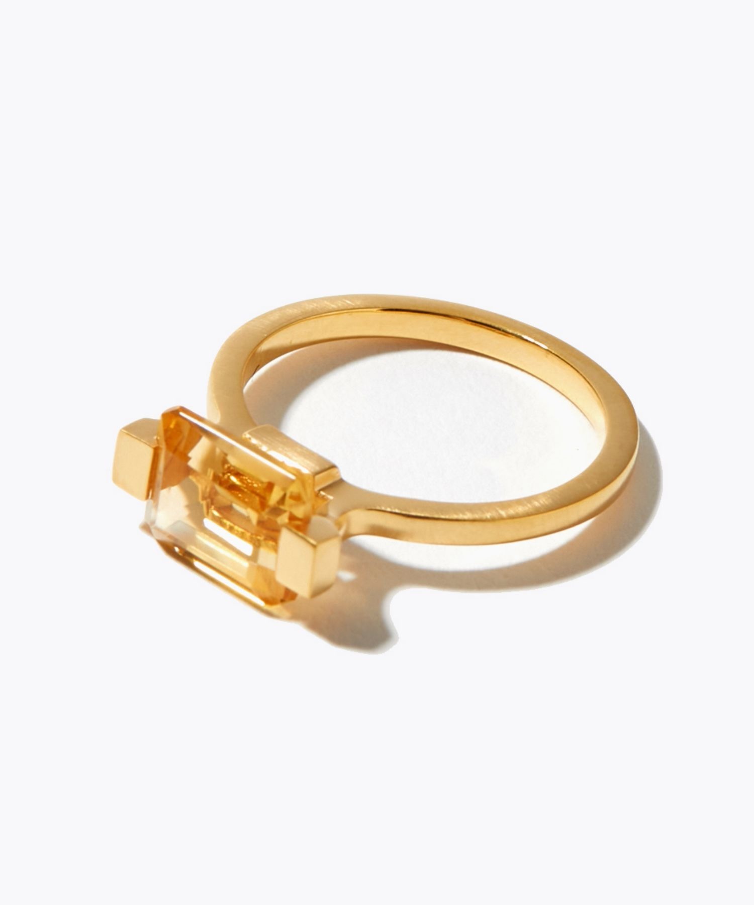 ancient] rectangle citrine ring｜ARTIDA OUD（アルティーダ ウード）