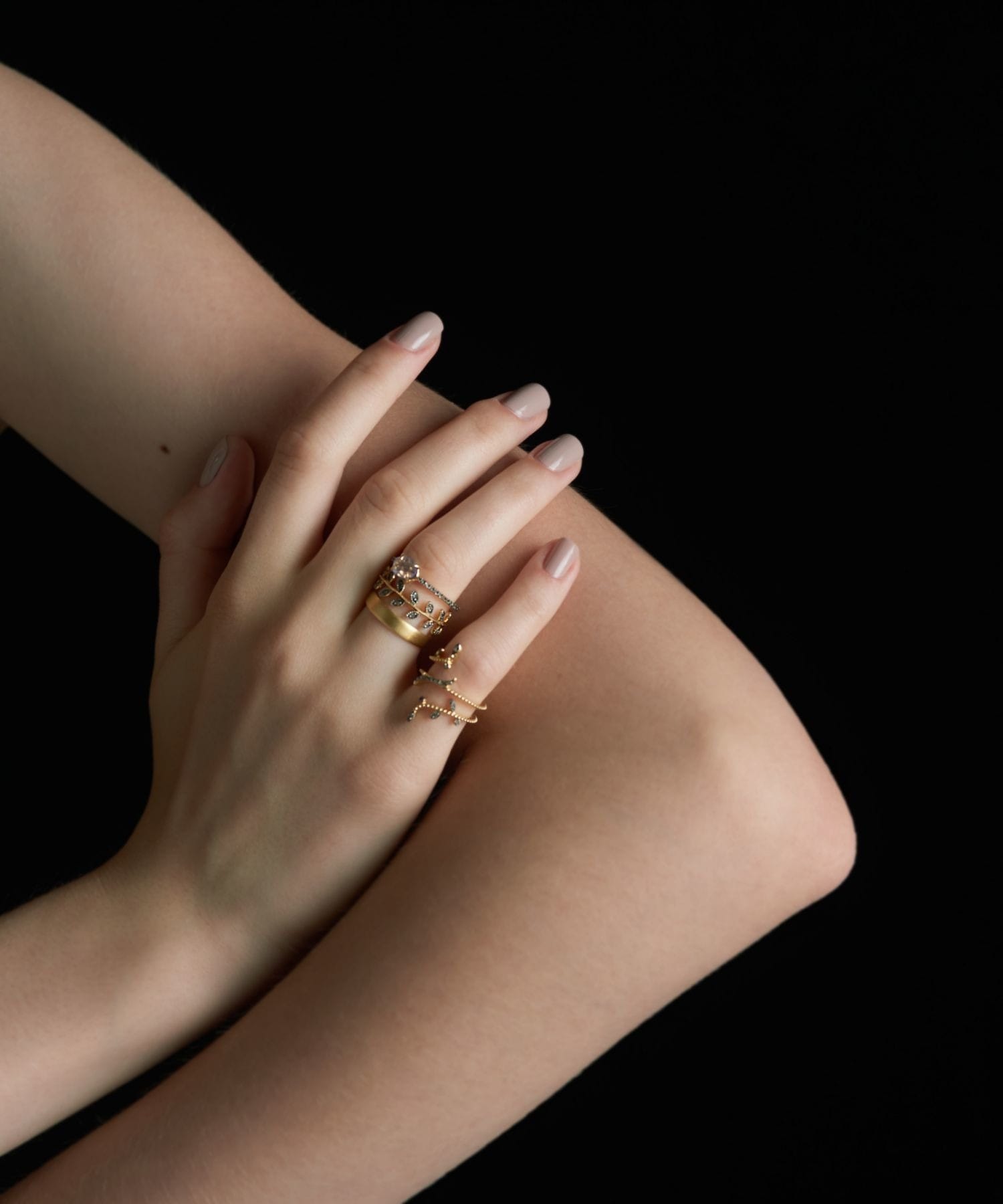 elafonisi] labradorite pave eternity ring｜ARTIDA OUD（アル