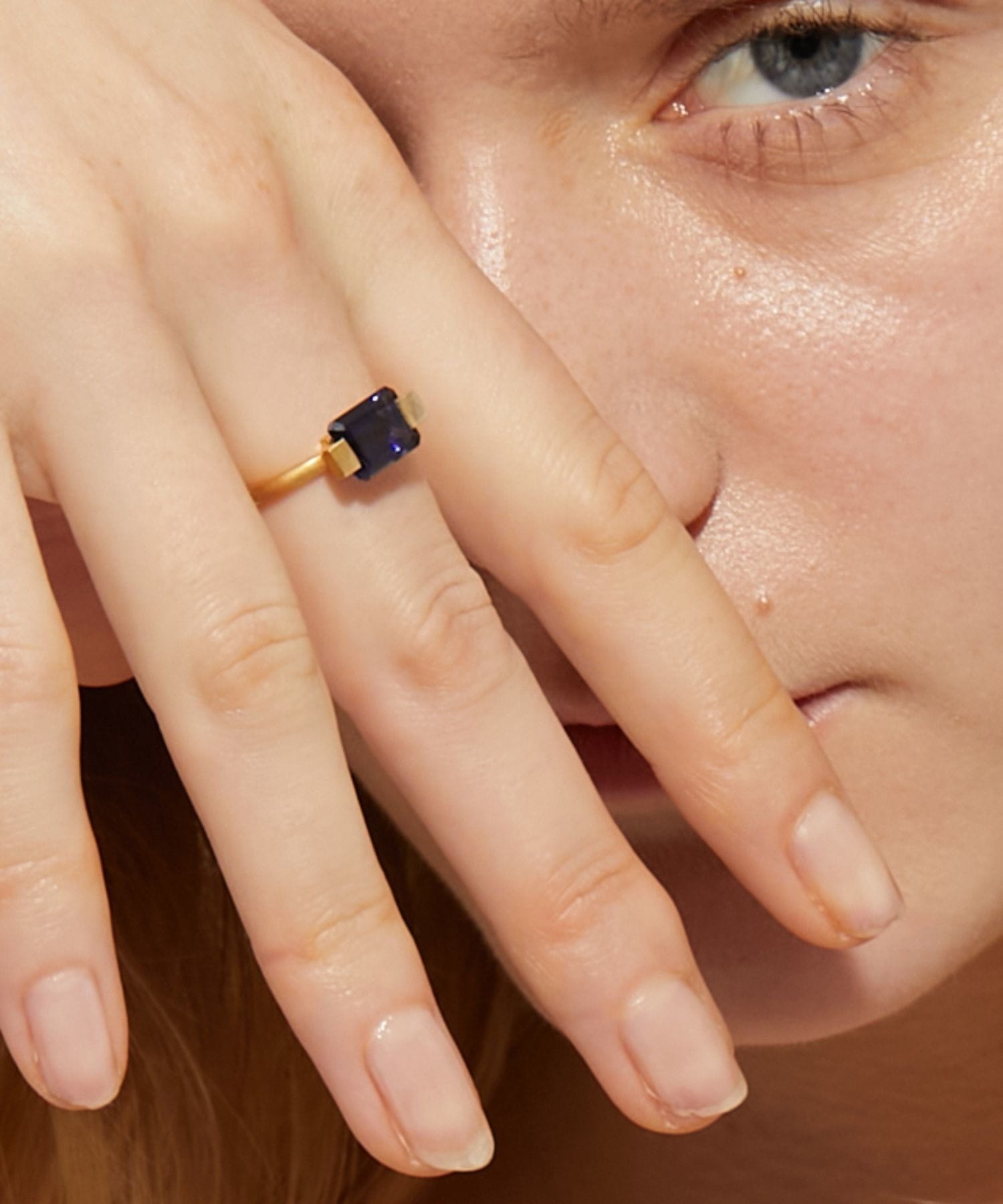ancient] rectangle iolite ring｜ARTIDA OUD（アルティーダ ウード）