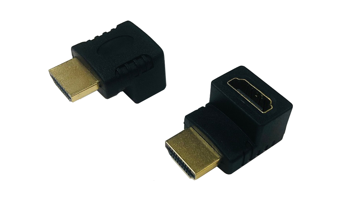 ADHDM/HDF-xx - 4K@60対応 HDMI (オス)-HDMI (メス) 角度変換
