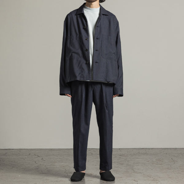 UTILITY SHIRT SUPER120s WOOL TROPICAL - MARKAWARE 「Area」