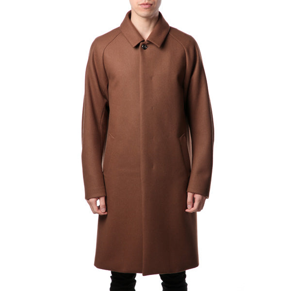 ATTACHMENT カシミヤ混平二重メルトン ステンカラーコート AC62-218