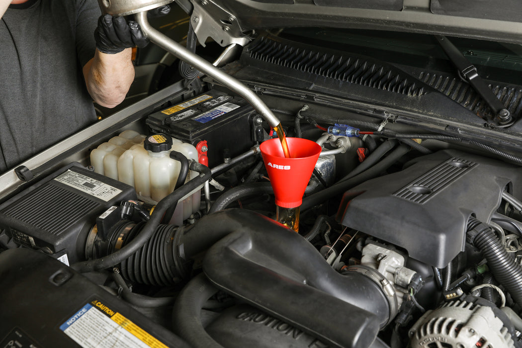 ARES 56024 - 9-Piece Oil Funnel Kit — ARES Tool, MJD Industries, LLC