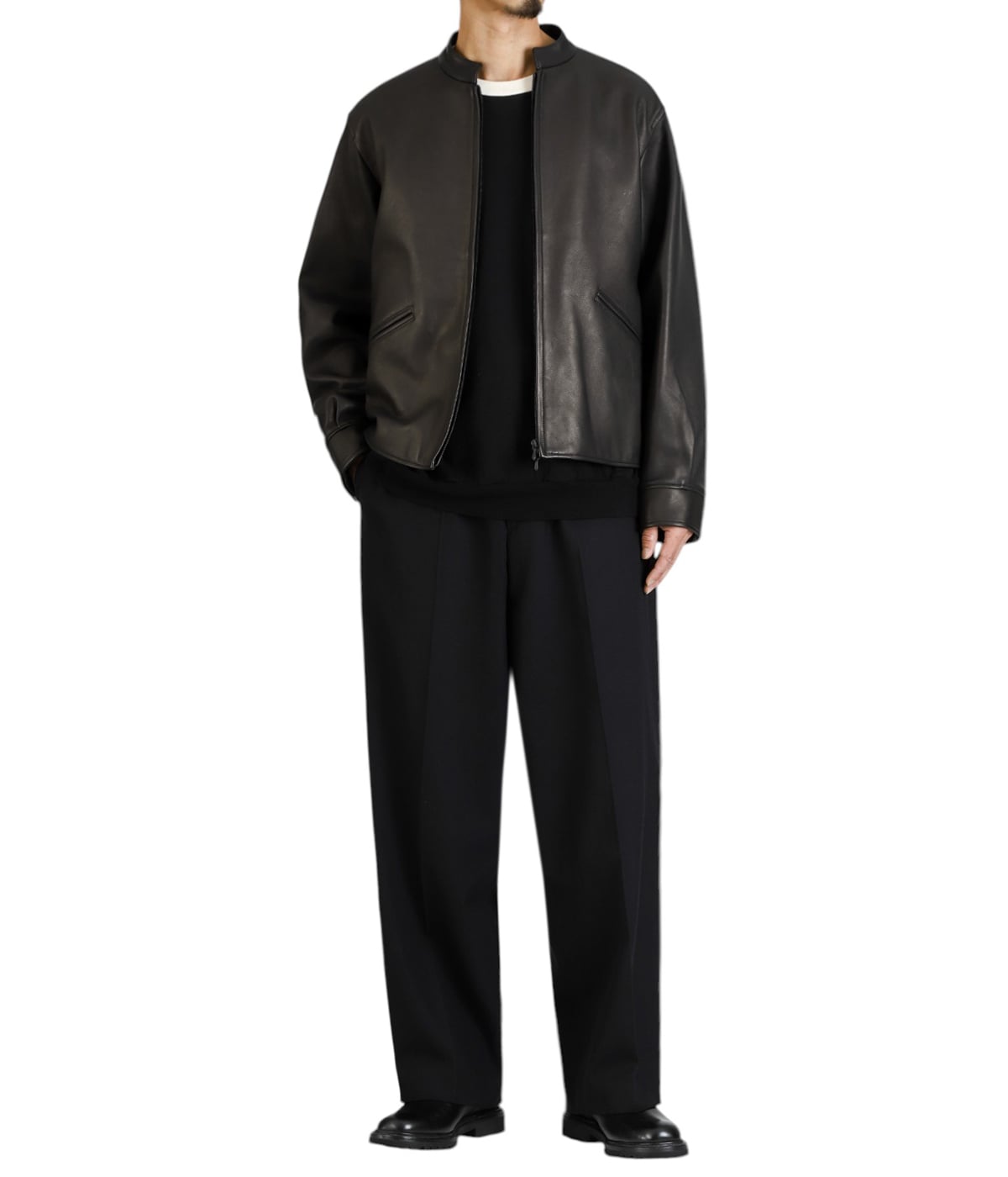 Lamb Leather Zip Short Jacket | blurhms(ブラームス) / アウター