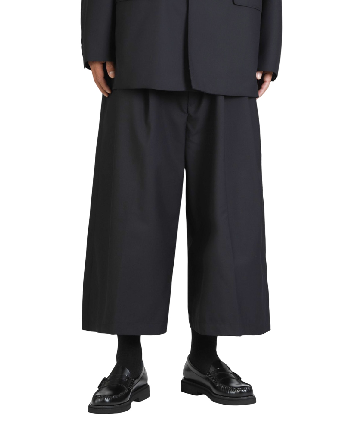 T/W Saxony Shin Cut Wide Easy Trousers | COOTIE PRODUCTIONS