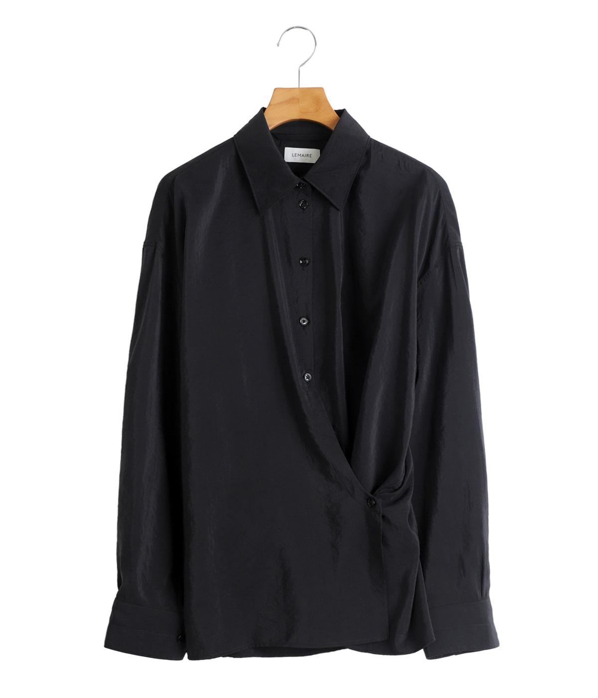 レディース】STRAIGHT COLLAR TWISTED SHIRT | LEMAIRE(ルメール
