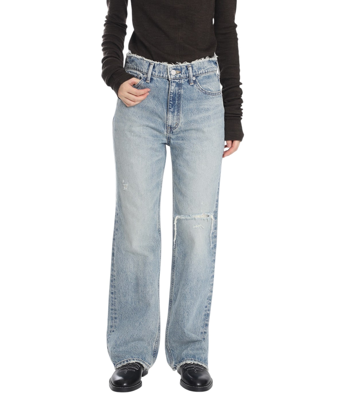 レディース】CRASH DENIM PANTS | CLANE(クラネ) / パンツ デニム