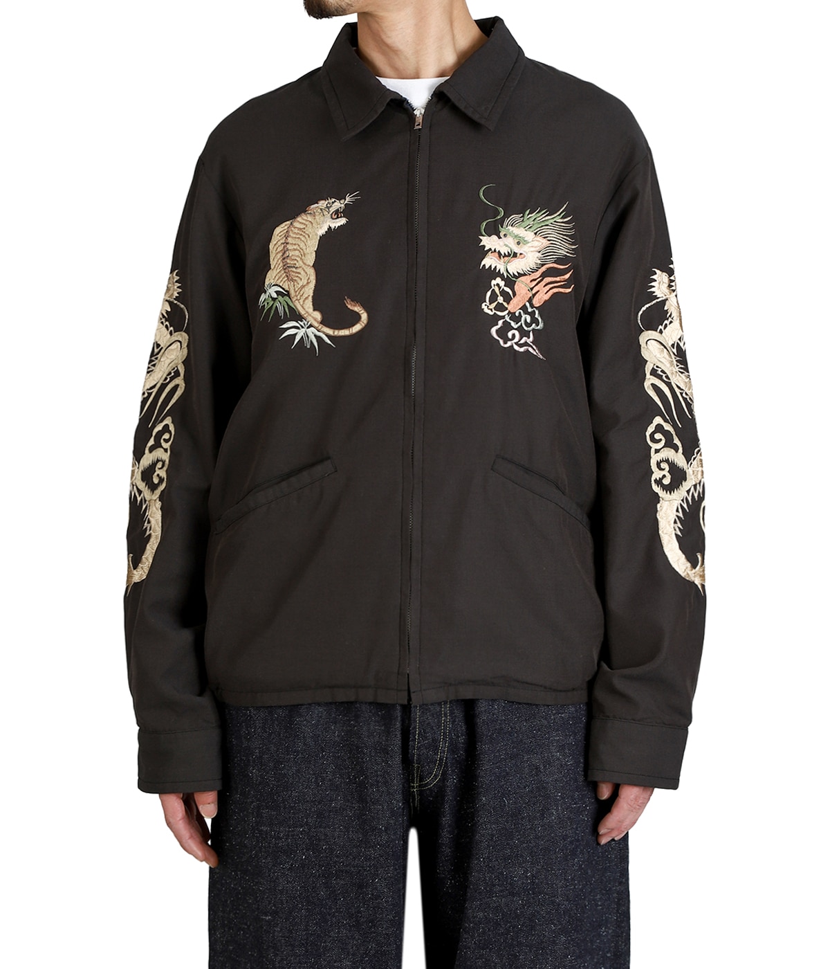 別注 SOUVENIR JACKET AGED MODEL JAPAN MAP | GOLD(ゴールド