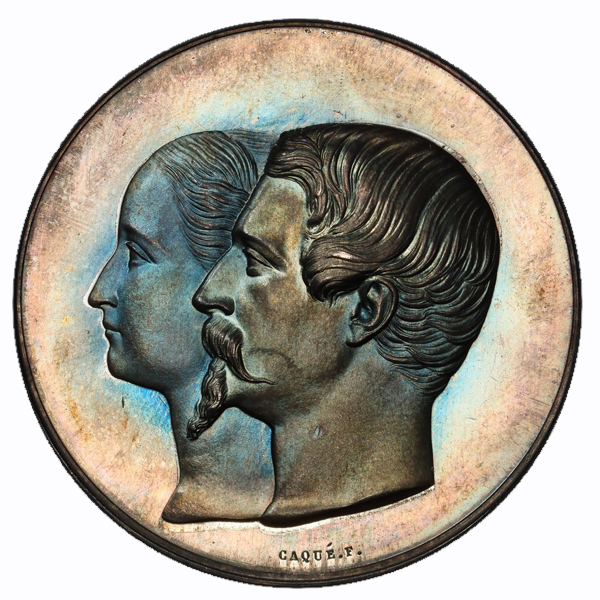 フランス パリ万国博覧会 1855年 銀メッキ錫メダル PCGS SP65 | ARK