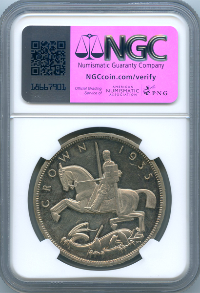 イギリス ジョージ5世 1935年 クラウン 銀貨 NGC PF63CAM | ARK