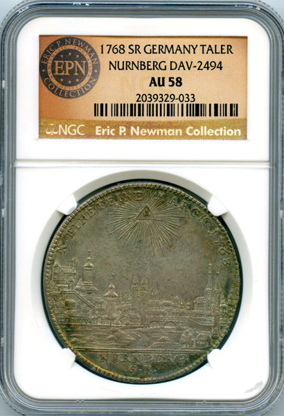ドイツ ニュルンベルク 都市景観 1768SR ターラー 銀貨 NGC AU58 | ARK