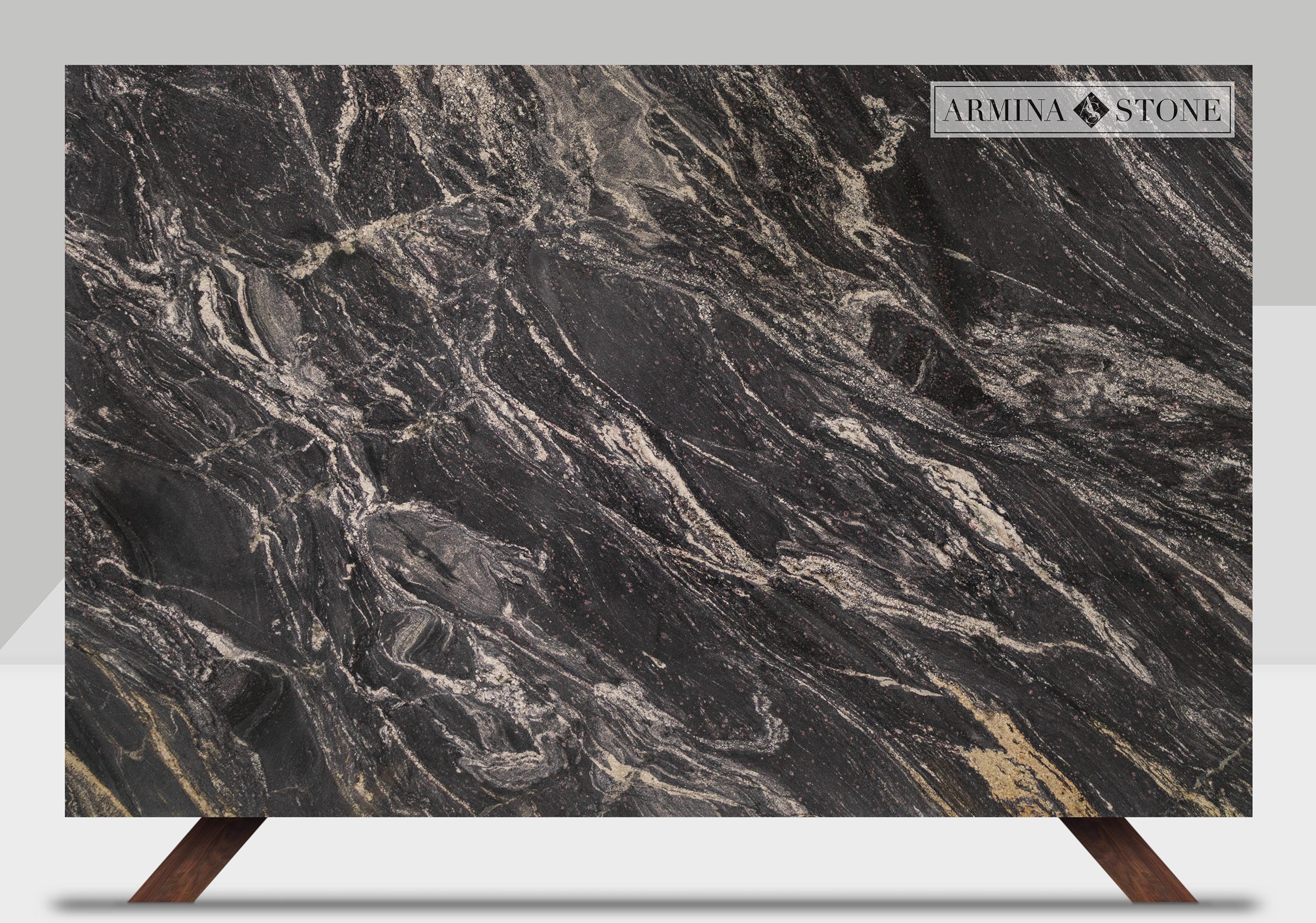 Magma Gold Leathered - Armina Stone