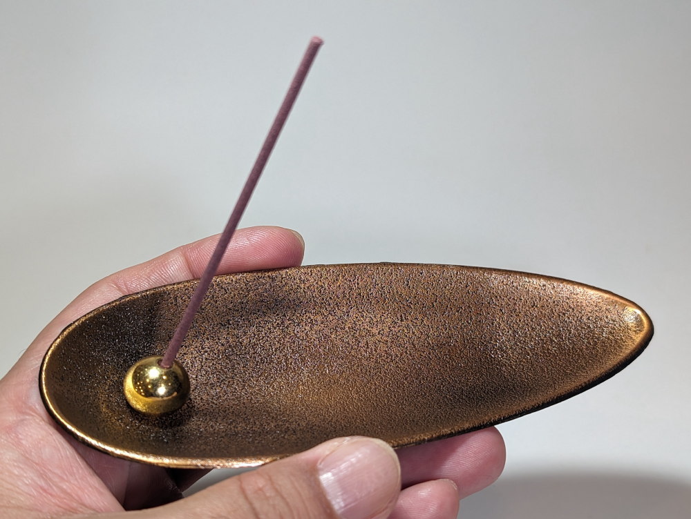 真鍮・金属・合金インセンスホルダー-日本香堂-お香の香皿・香立て