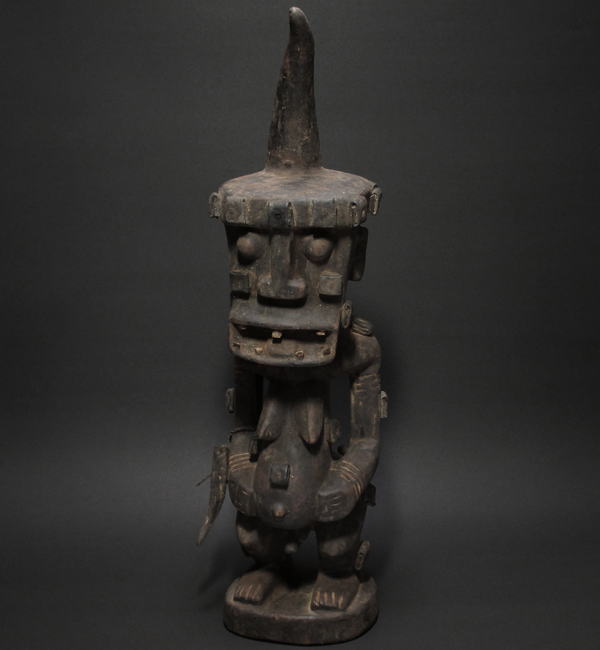 東南アジア アフリカン美術 古銅 人物像 置物 V 7924 【公式通販】