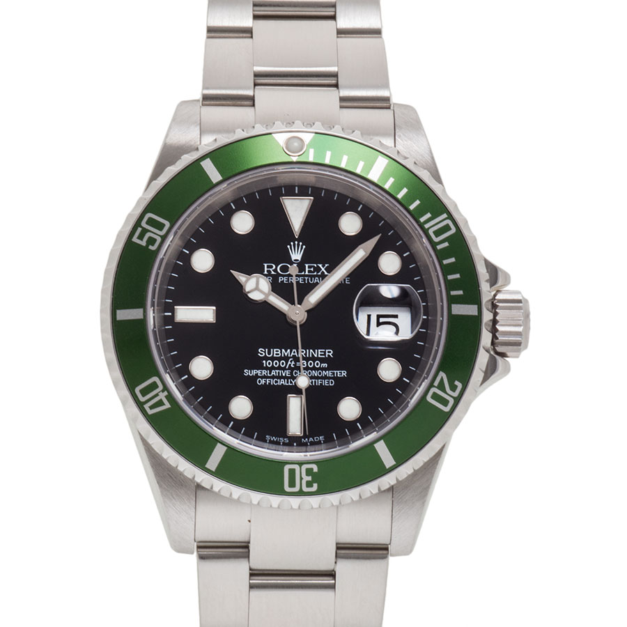 ロレックス サブマリーナデイト Ref.16610LV 2004年 F2番 グリーン