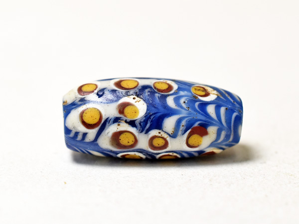 1512】 中国乾隆玉 白色 モザイクアイ小玉2,とんぼ玉,アンティーク