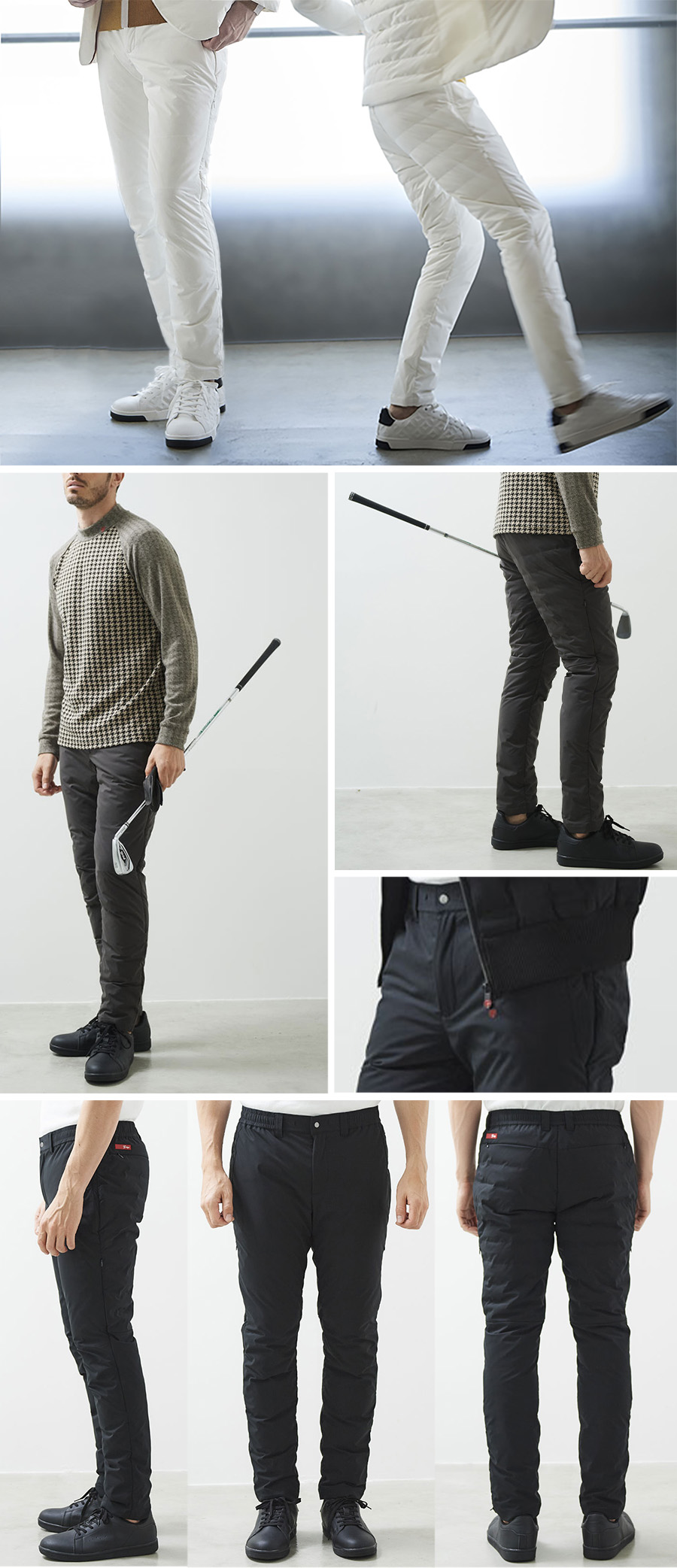 G-STAGEスマートで快適な中綿入りダウンパンツ420501