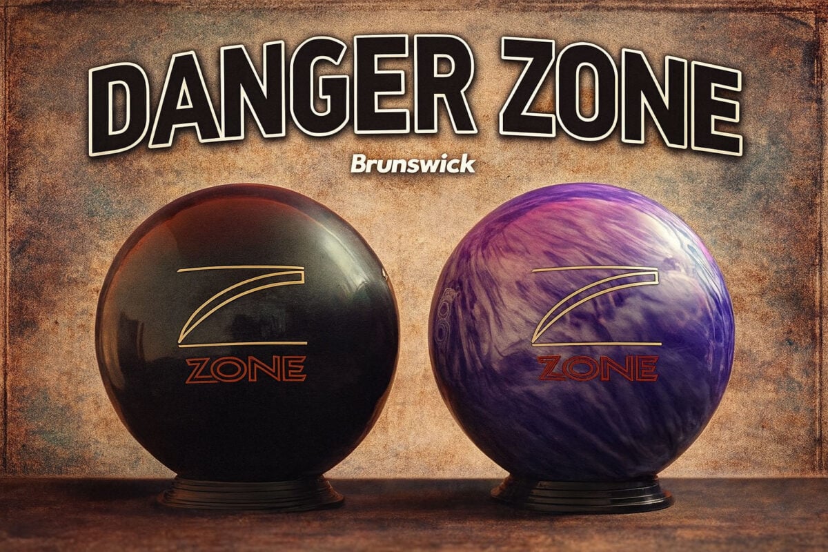 Brunswick Danger Zone Purple Ice Bowling Ball