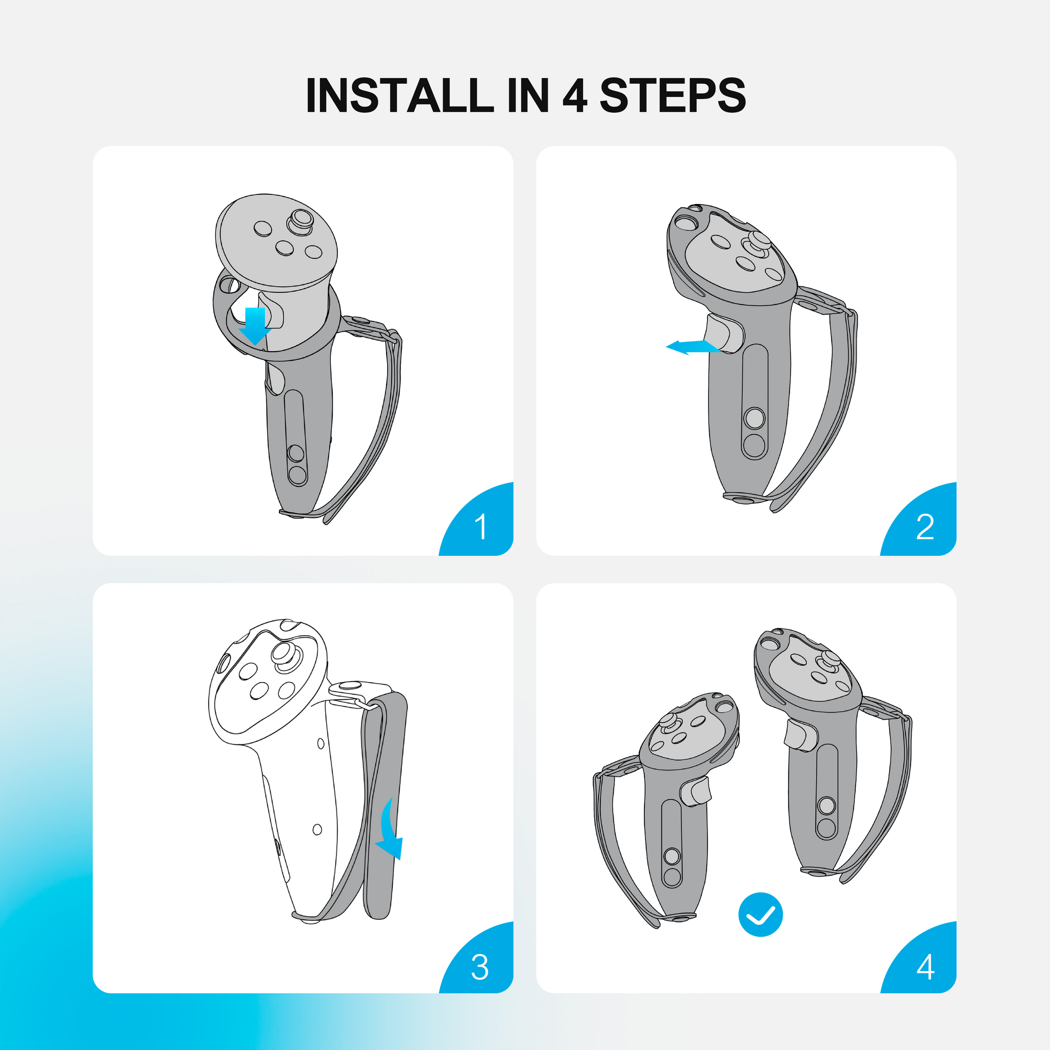 BOBOVR G3 Plus コントローラーグリップ（Quest 3 & Quest 3S 用）