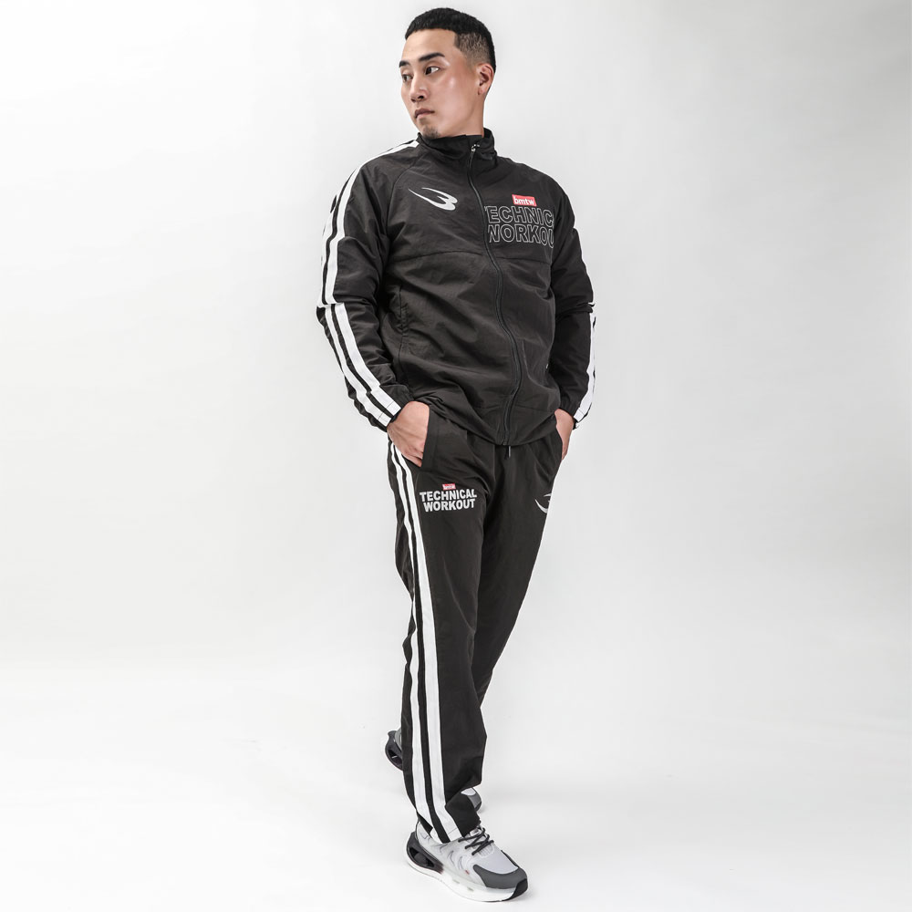 bmtw NYLON トレーニングジャケット M ブラック MJ186MBK